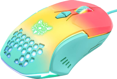 Onikuma CW902 RGB Gaming Mouse - Red / Orange / Green