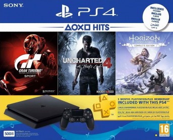 playstation_4_slim_500gb_console_jet_black_gran_turismo_sport_horizon_zero_dawn_uncharted_4_bundle_ps4