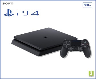 PlayStation 4 Slim 500GB Console - Jet Black (PS4)(New) | Buy from Pwned  Games with confidence. | PS4 Consoles [new]