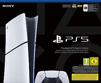 PlayStation 5 Slim 825GB Digital Edition Console - Glacier White (PS5)