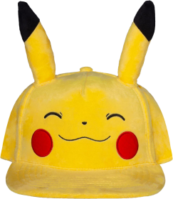 Pokemon Snapback Cap - Smiling Pikachu with Ears