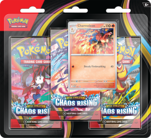 Pokemon TCG: Mega Evolution - Chaos Rising 3-Pack Blister - Charmeleon
