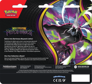 Pokemon TCG: Mega Evolution - Pitch Black 3-Pack Blister - Binacle