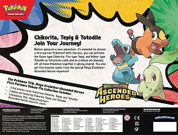 Pokemon TCG: Mega Evolution - Ascended Heroes First Partners Deluxe Pin Collection