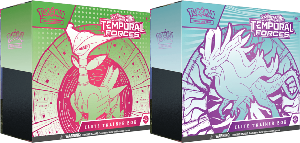 Pokemon TCG: Scarlet & Violet - Temporal Forces Elite Trainer Box - Iron Leaves + Walking Wake