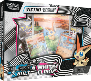 Pokemon TCG: Scarlet & Violet - Black Bolt & White Flare Victini Illustration Collection