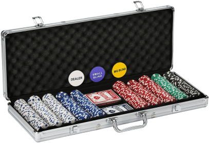 Poker Set with Aluminium Case - 500 Piece