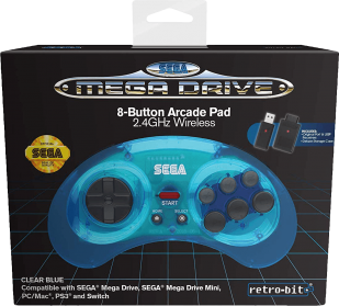 retro_bit_sega_mega_drive_2_4ghz_wireless_controller_clear_blue_pc_ps3_smd_ns_switch