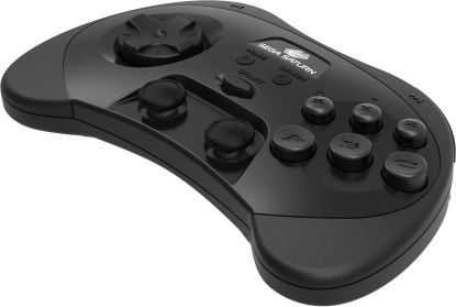 Retro-Bit SEGA Saturn 2.4Ghz Wireless Pro Controller - Black
