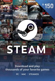 Steam Wallet: R150 Top Up Voucher [Digital Code]