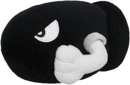 Super Mario: 6inch Bullet Bill Plush