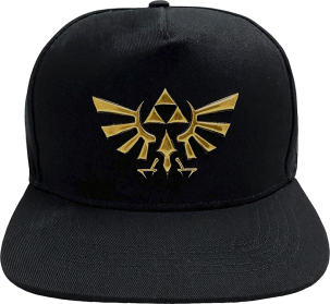The Legend of Zelda Snapback Cap - Royal Hyrule Crest - Black