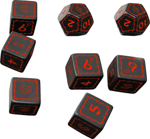 The One Ring RPG - Sauronic Black Dice Set