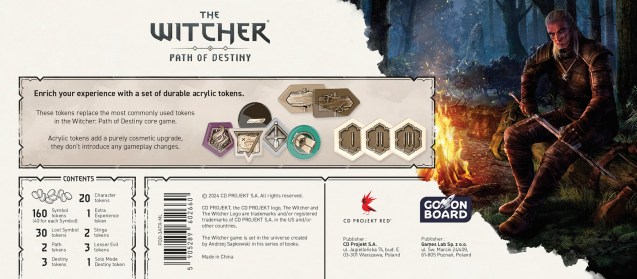The Witcher: Path of Destiny - Acrylic Tokens Upgrade Pack