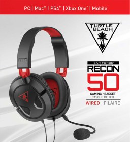 Turtle Beach Ear Force Recon 50 Stereo Gaming Headset - Red