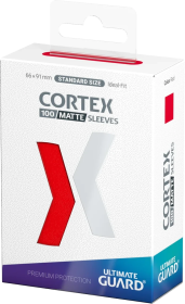 Ultimate Guard Cortex 100 Standard Size Matte Sleeves - Red