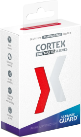 Ultimate Guard Cortex 100 Standard Size Matte Sleeves - Red