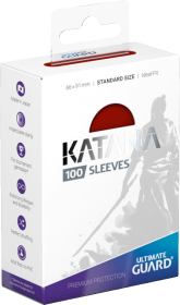 Ultimate Guard Katana 100 Standard Size Sleeves - Red