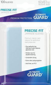 Ultimate Guard Precise-Fit - 100 Japanese Size Card Sleeves - Clear
