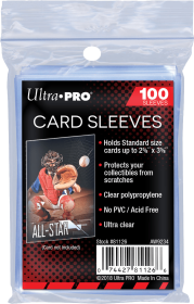 Ultra Pro Clear - 100 Standard Soft Card Sleeves