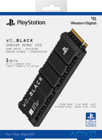 1TB WD_BLACK NVMe M.2 SSD with Heatsink - SN850P (PC / PS5) | PlayStation 5