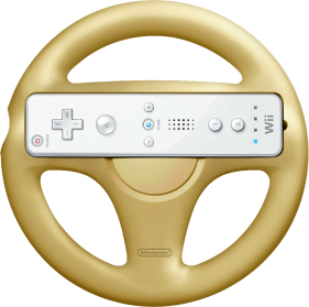 Wii Steering Wheel - Gold (Wii) | Nintendo Wii