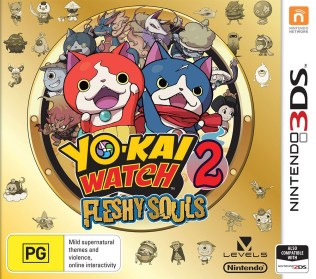 Yo-Kai Watch 2: Fleshy Souls Australian Cover (3DS) | Nintendo 3DS