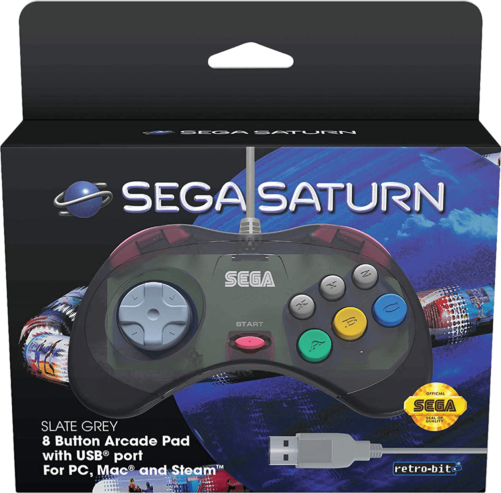 Accessory Bundles And Add Ons Retro Bit Sega Saturn 8 Button Usb