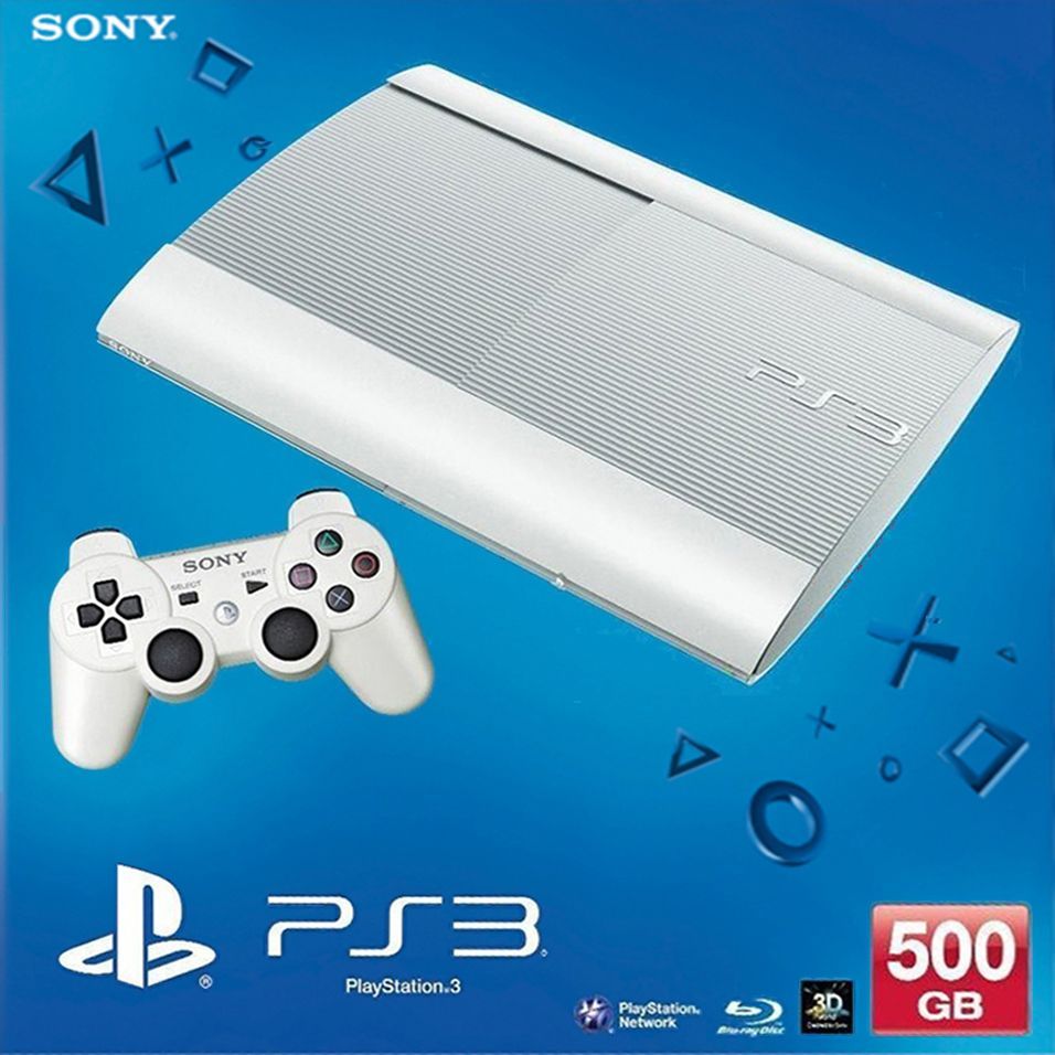 PlayStation 3 Super Slim Classic 500GB Console White (PS3)(Pwned) Buy from Pwned Games with