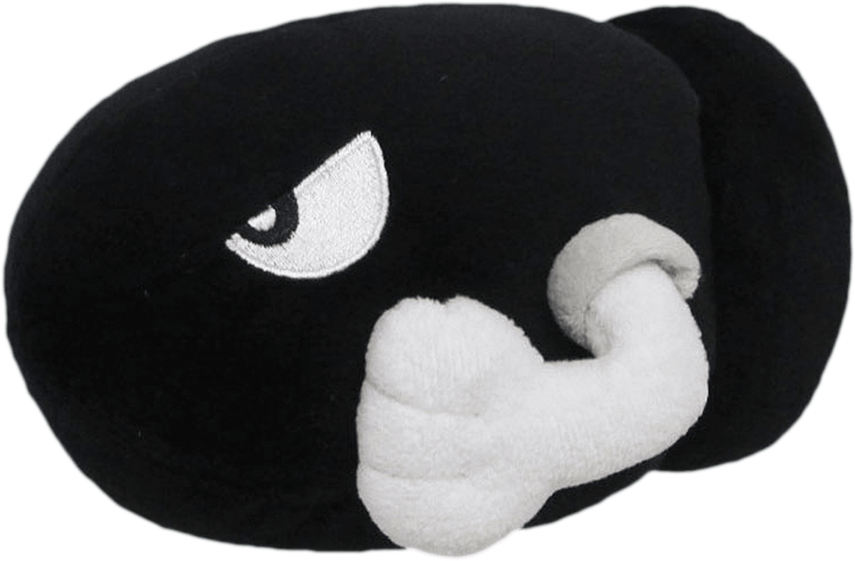 super_mario_bullet_bill_6inch_plush.png Super Mario: 6inch Bullet Bill Plush