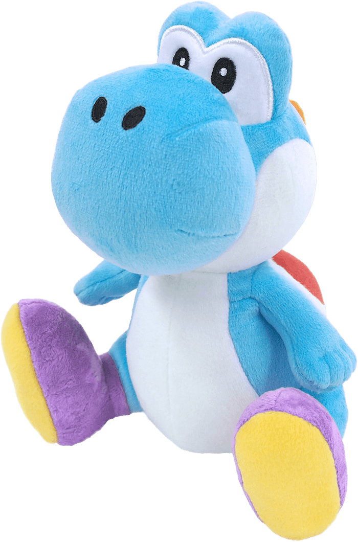 Super Mario: 8inch Yoshi Plush - Light Blue