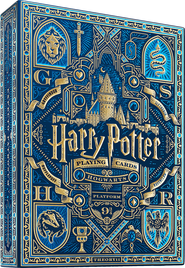 theory11_harry_potter_blue_premium_playing_cards.png Harry Potter: Ravenclaw Blue Deck - Premium Playing Cards by Theory11