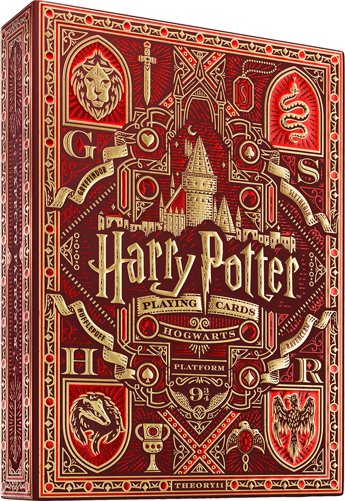 theory11_harry_potter_red_premium_playing_cards.png Harry Potter: Gryffindor Red Deck - Premium Playing Cards by Theory11