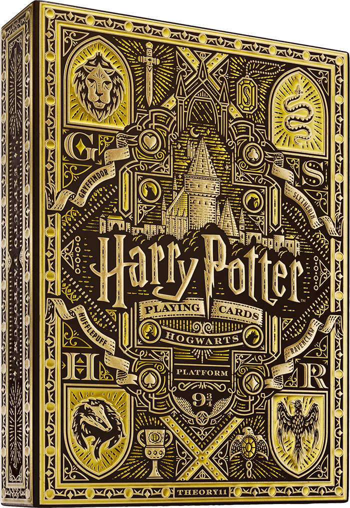 theory11_harry_potter_yellow_premium_playing_cards.png Harry Potter: Hufflepuff Yellow Deck - Premium Playing Cards by Theory11