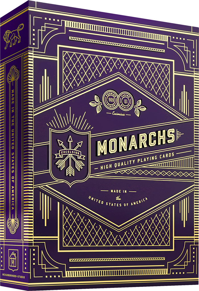 Monarchs: Purple Deck - Premium Playing Cards by Theory11