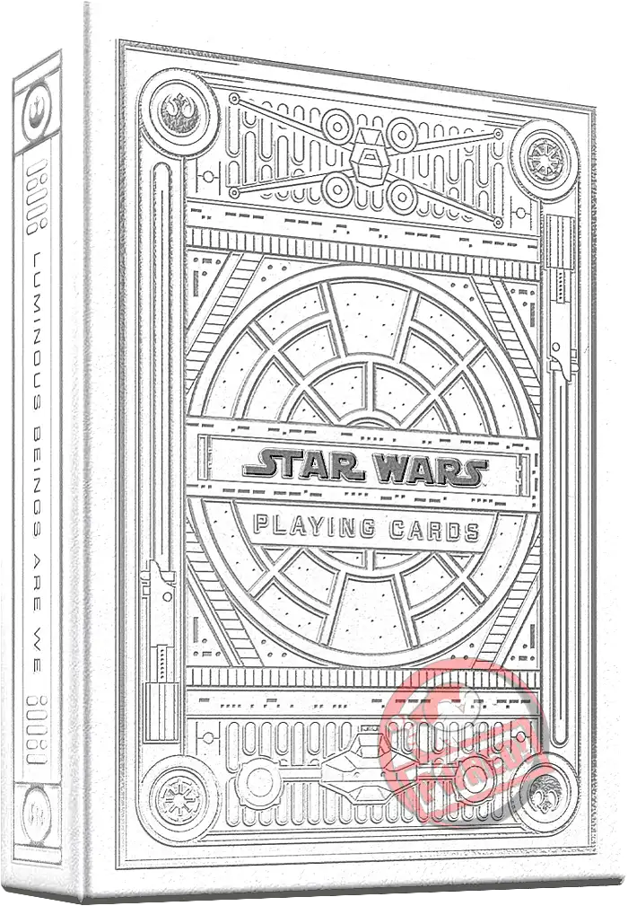 Star Wars: Silver Light Side Deck - Premium Playing Cards by Theory11