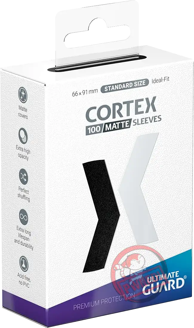 Ultimate Guard Cortex 100 Standard Size Matte Sleeves - Black