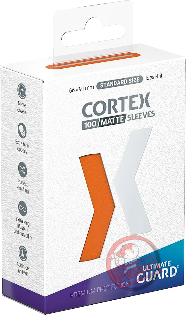 Ultimate Guard Cortex 100 Standard Size Matte Sleeves - Orange