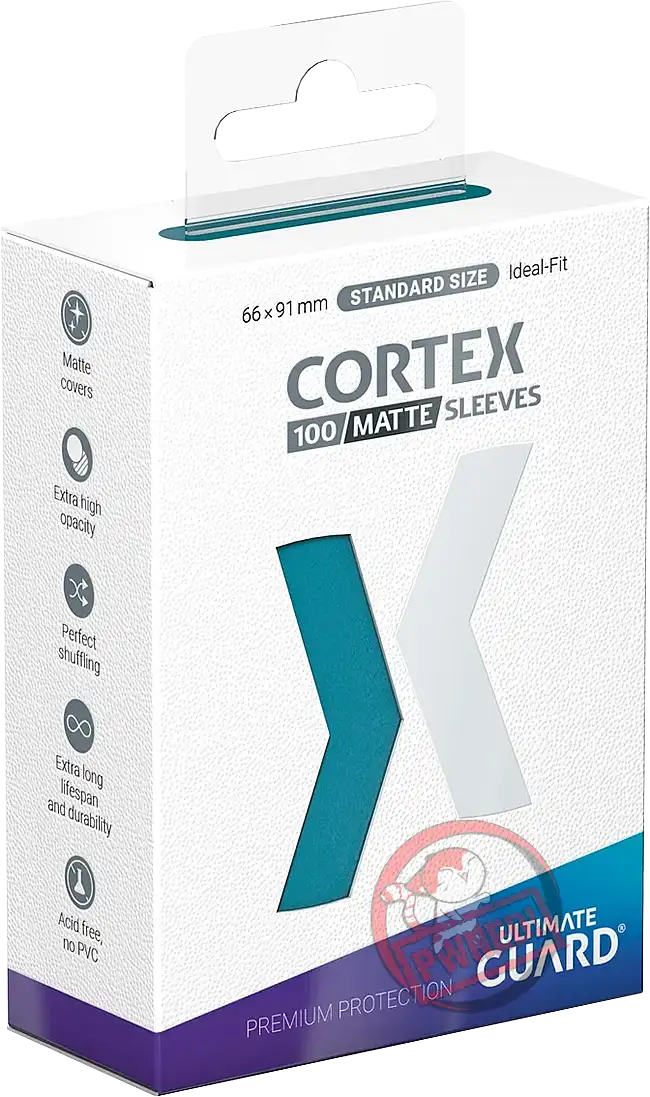 Ultimate Guard Cortex 100 Standard Size Matte Sleeves - Petrol