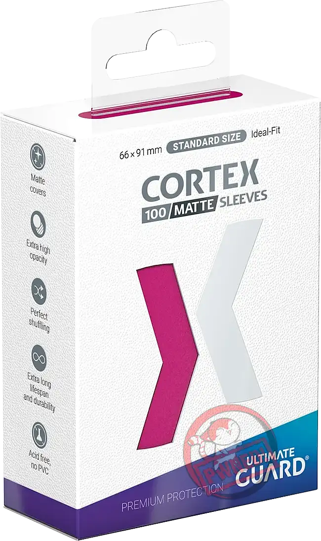 Ultimate Guard Cortex 100 Standard Size Matte Sleeves - Pink