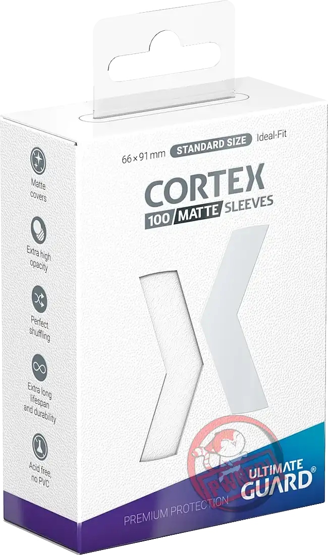 Ultimate Guard Cortex 100 Standard Size Matte Sleeves - White