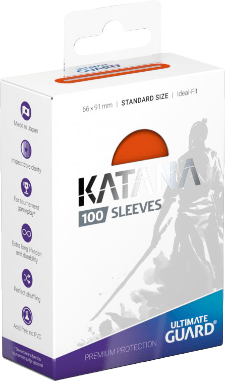 ultimate_guard_katana_100_standard_size_sleeves_orange.png Ultimate Guard Katana 100 Standard Size Sleeves - Orange