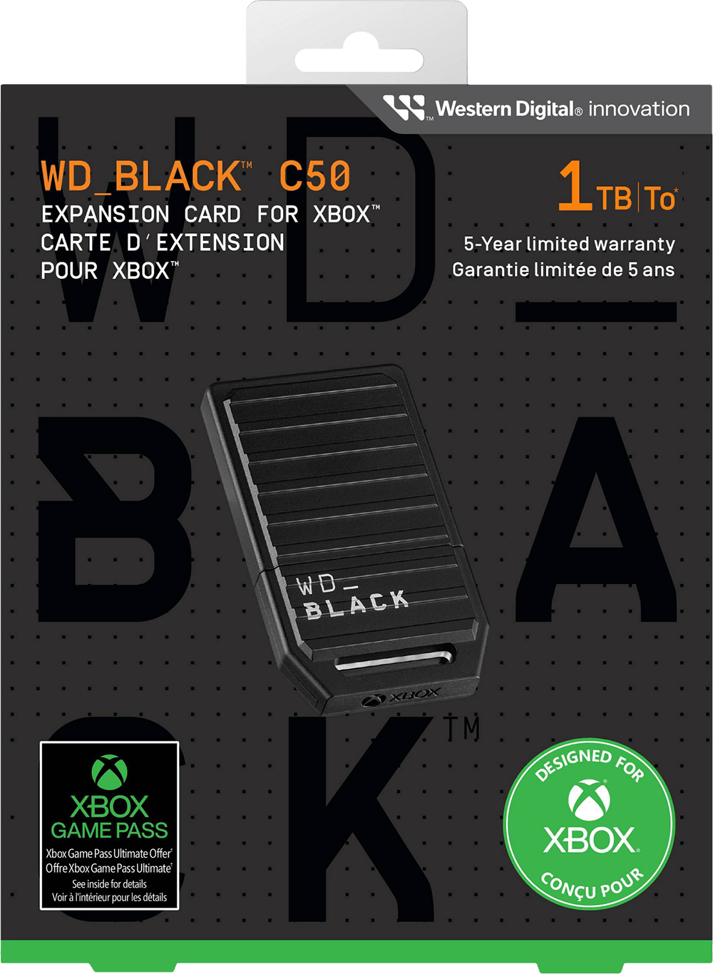 1TB WD_BLACK C50 Storage Expansion Card for Xbox (Xbox Series)(New