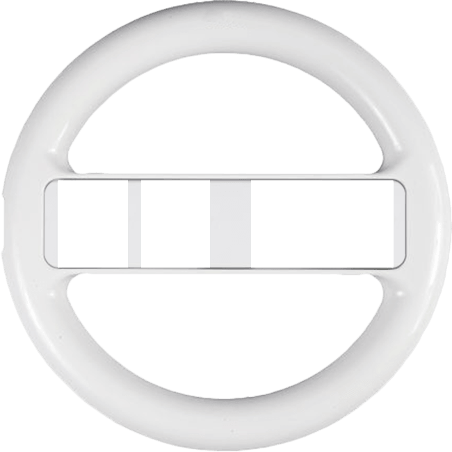 wii_steering_wheel_generic_white-3.png Wii Steering Wheel - Generic (Wii) | Nintendo Wii