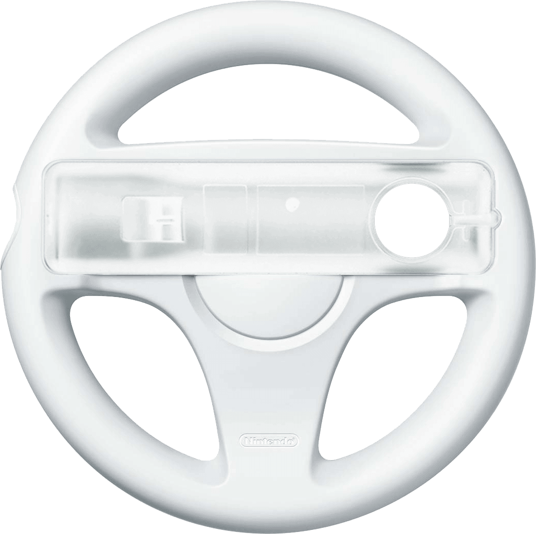 wii_steering_wheel_white-4.png Wii Steering Wheel - White (Wii) | Nintendo Wii