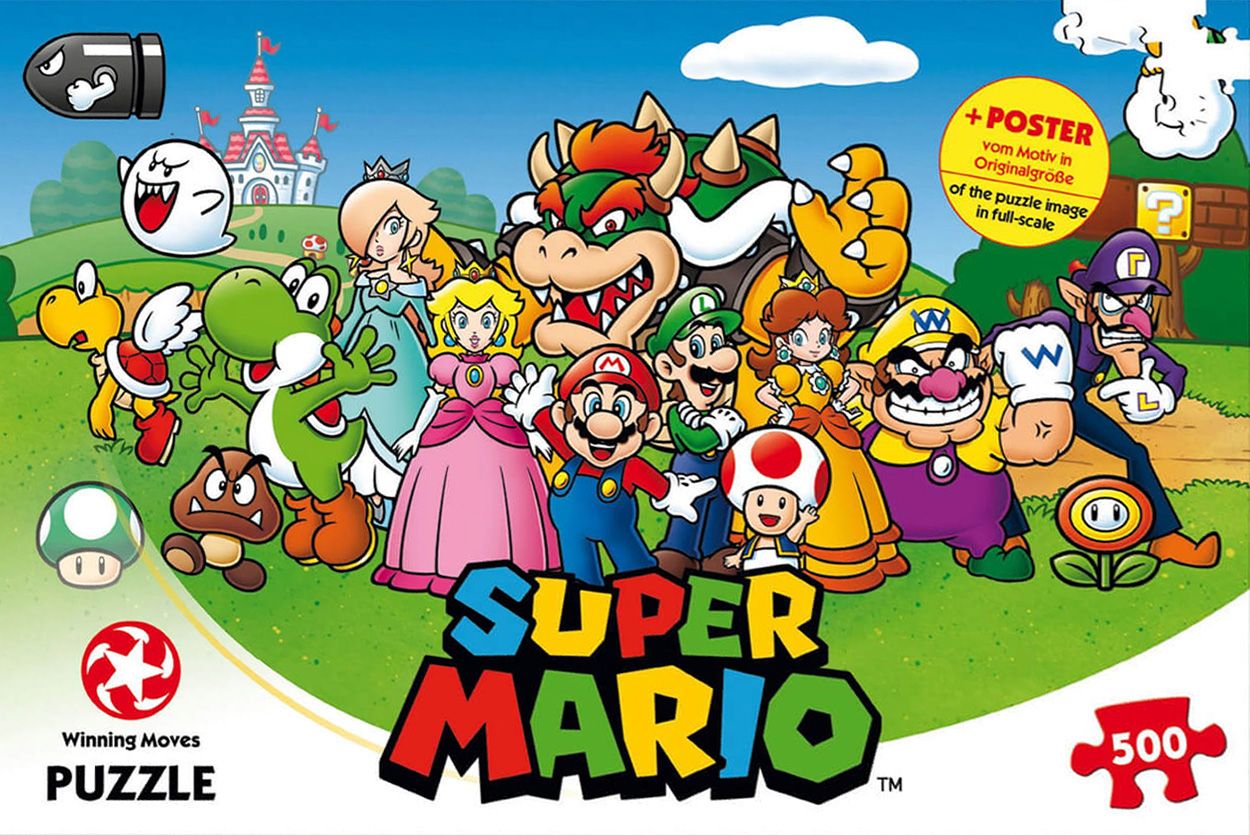 Super Mario and Friends - 500 Piece Puzzle (New)